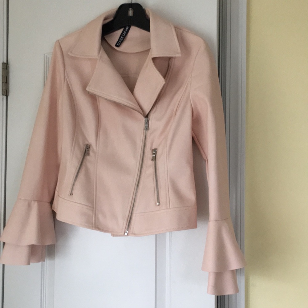 Leatherette spring  jacket